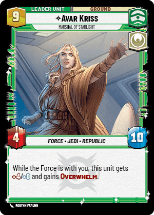 ⟡ Avar Kriss, Marshal of Starlight (back)