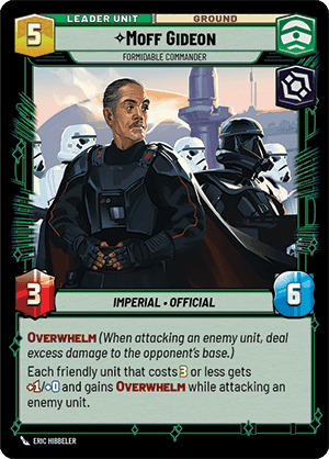 ⟡ Moff Gideon, Formidable Commander (back)
