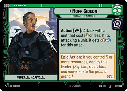 ⟡ Moff Gideon, Formidable Commander