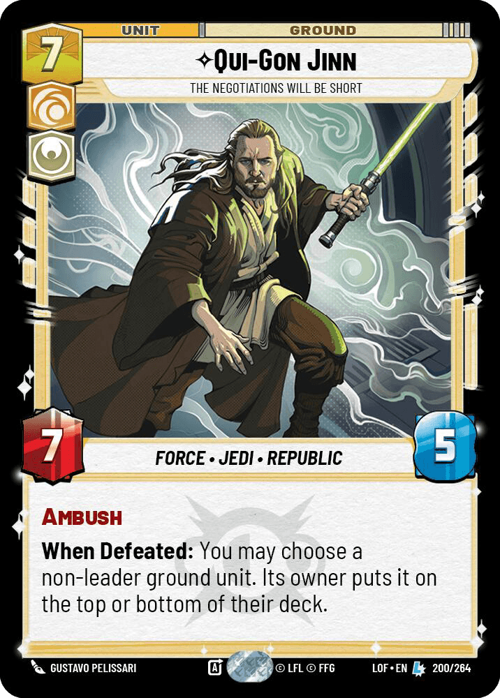 ⟡ Qui-Gon Jinn, The Negotiations Will Be Short